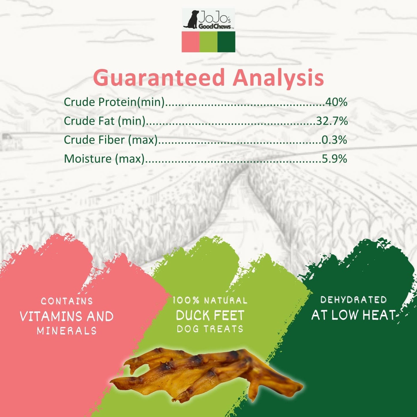 Duck Feet Dog Treats - Single-Ingredient Chews (25/Bag)