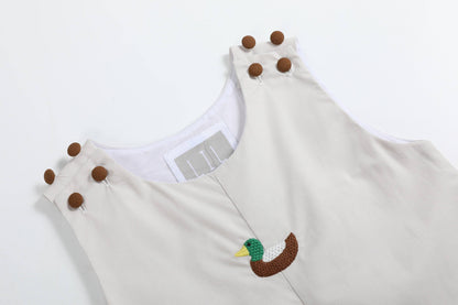 Light Gray Mallard Duck Overalls