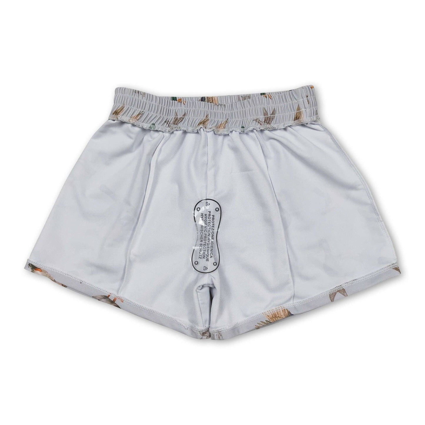Duck print boys summer swim trunks