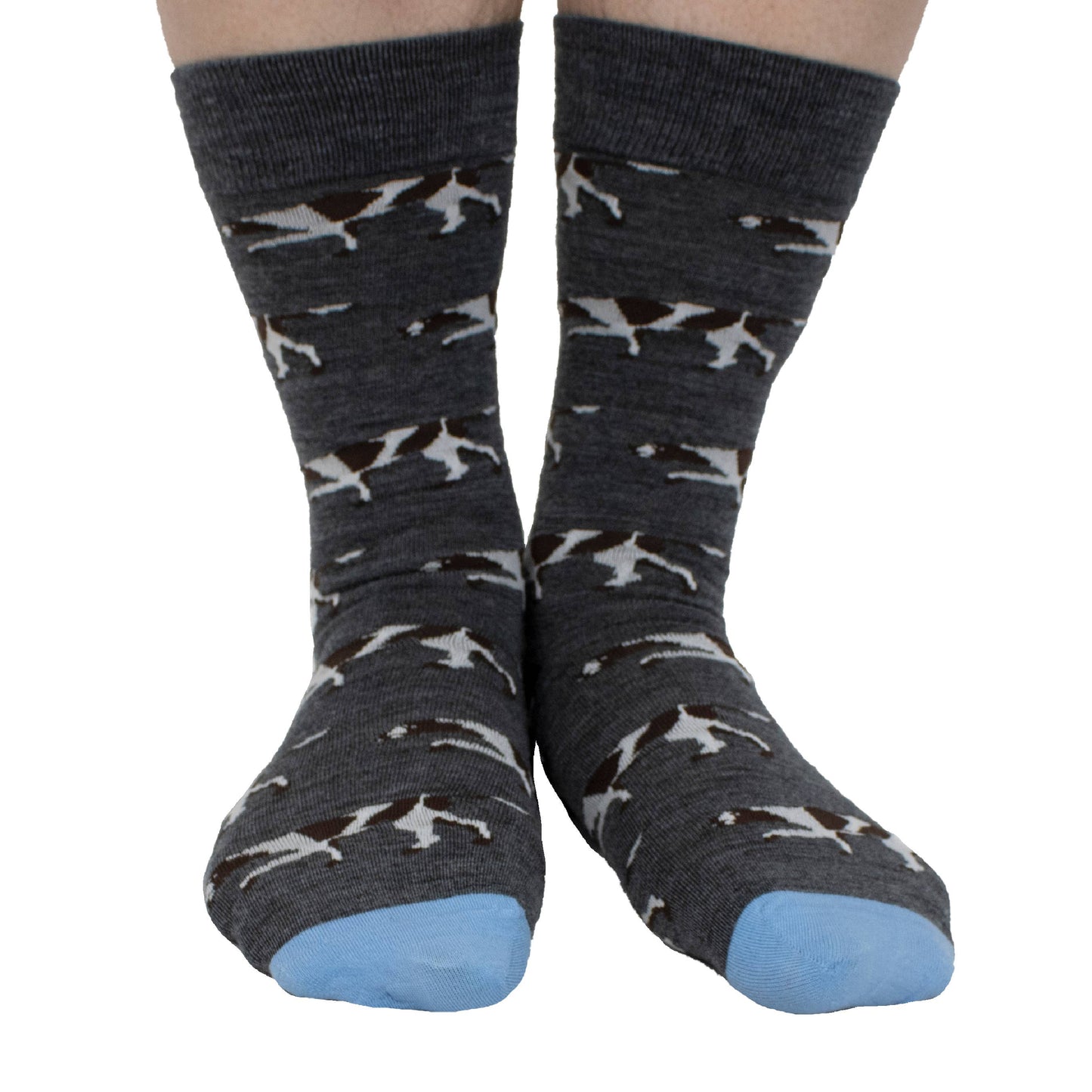EXTRAFINE MERINO WOOL POINTER  DOG IN CHARCOAL