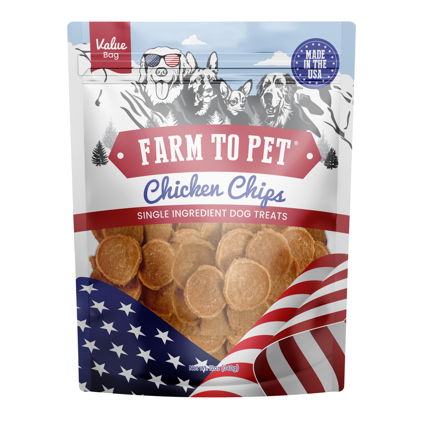 Americana Chicken Chips Dog Treats