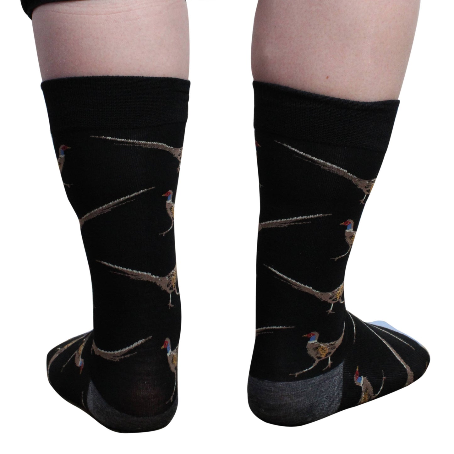 EXTRAFINE MERINO WOOL PHEASANT BIRD IN BLACK