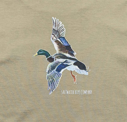 Mallard Boys Graphic Tee LS Taupe