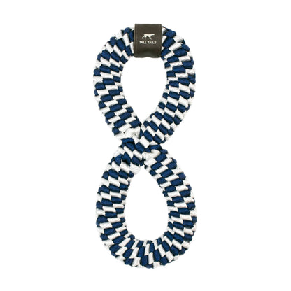 Tall Tails Navy Braided Infinity Dog Tug Toy