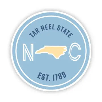 Tar Heel State North Carolina Sticker