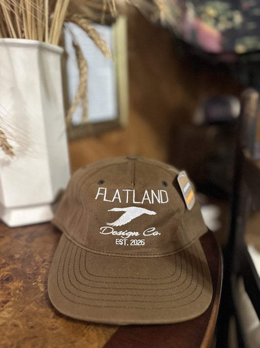 Flatland Design Logo Brown Richardson Hat